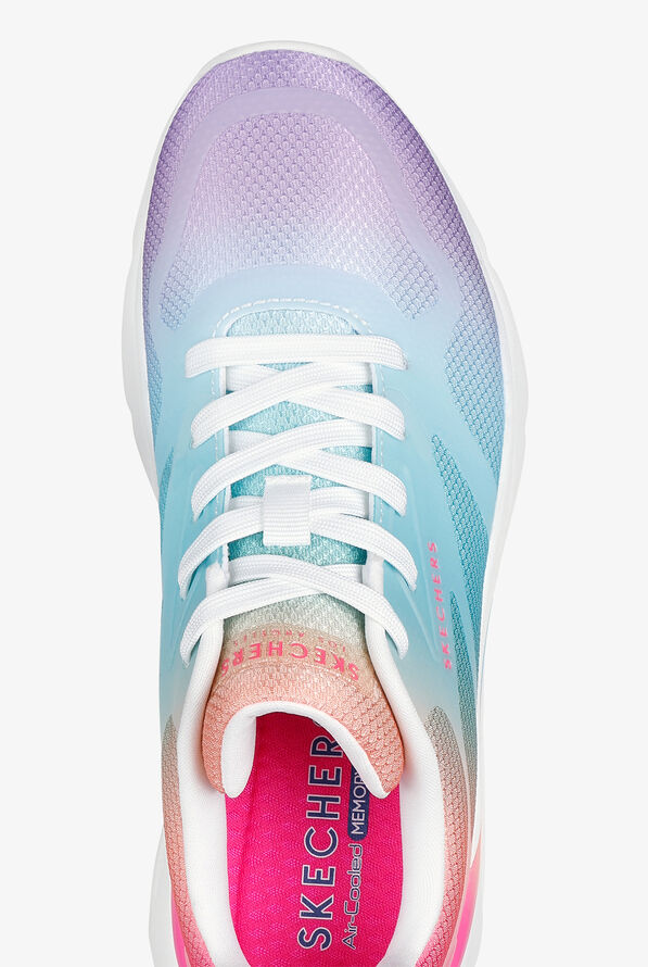Skechers Street Women's TRES-AIR UNO - HAZEY SUNSET Multi Color Ombre Athletic Lace Up Nursing Shoes - null - 2