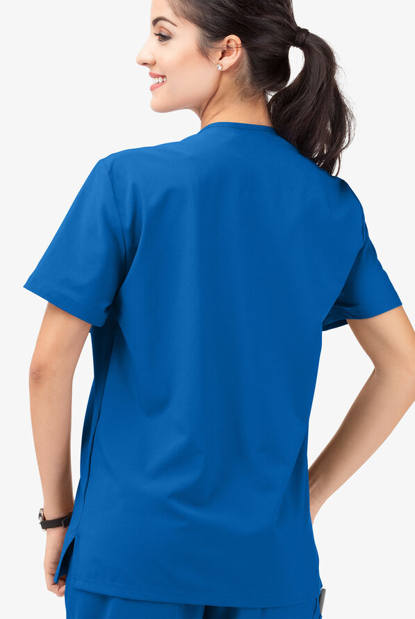 Tafford Active STRETCH Riley Unisex 3-Pocket V-Neck Scrub Top - Royal - 3