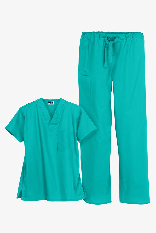 UA Strictly Scrubs Unisex Scrub Set - Turquoise - 1