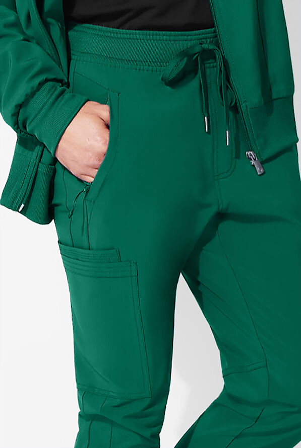 Infinity Men's 5-Pocket STRETCH Cargo Jogger Scrub Pants - Tall - Hunter - 3