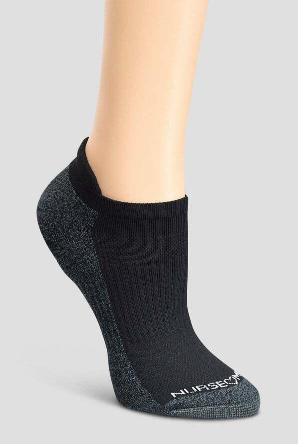 Nurse Mates Black Pattern Arch Support Anklet 5 pack socks - null - 5