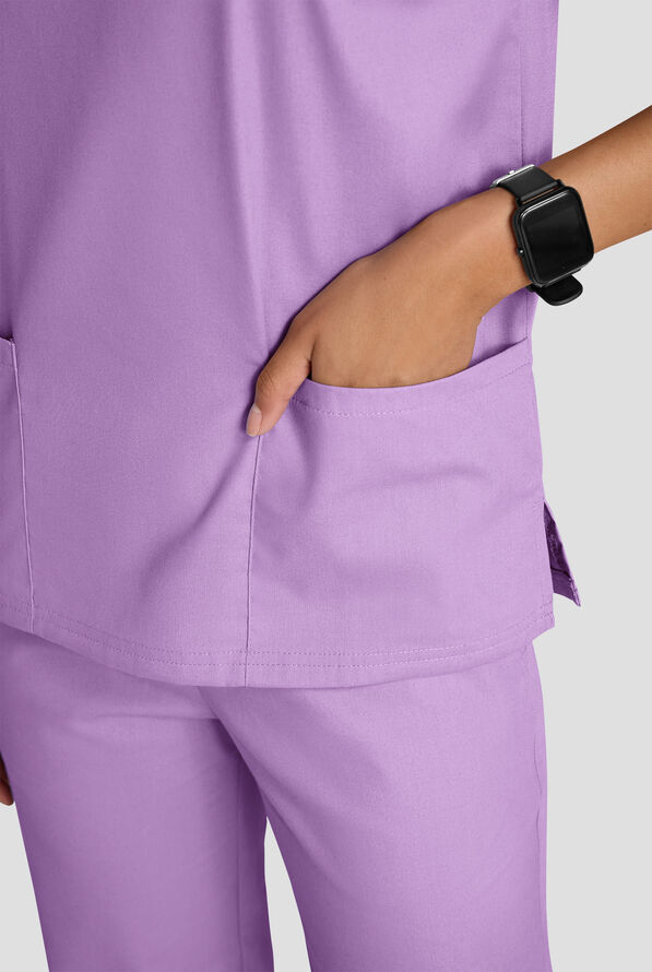 Conjunto de uniforme m&eacute;dico Strictly Scrubs con 4 bolsillos para mujer - Orchid - 4