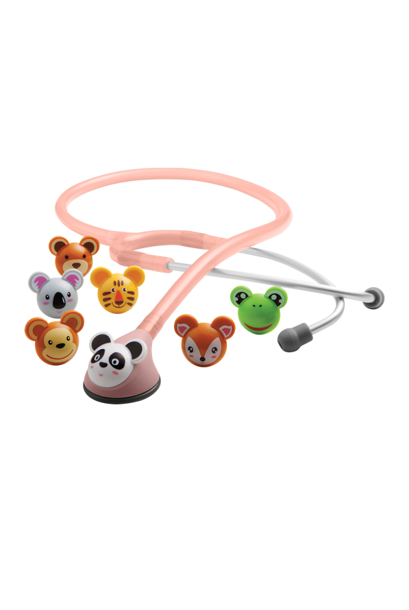 ADC Adimals 618 Platinum Pediatric Pink Stethoscope - null - 1