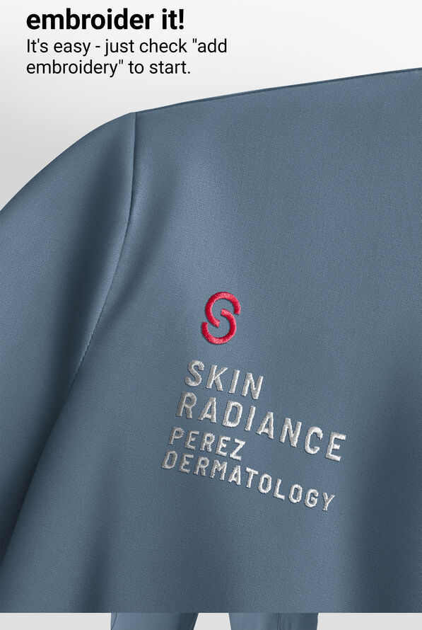 Carhartt Force Rugged Flex Women's 4-Pocket Zip Waffle Hoodie Scrub Jacket - Rolling Thunder - 5