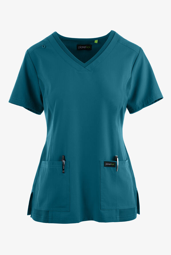 koi koi Scrubs Longevity VNeck Scrub Top, Stretch Scrubs