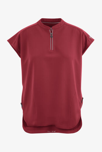 Healing Hands 360 Sandy Women's 2-Pocket STRETCH Dolman Sleeve Zip Mandarin Collar Scrub Top