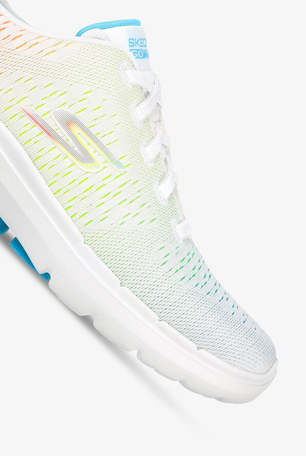 Zapatillas deportivas Skechers Go Walk 6 Vibrant Energy White/Multi con cordones para mujer - null - 3
