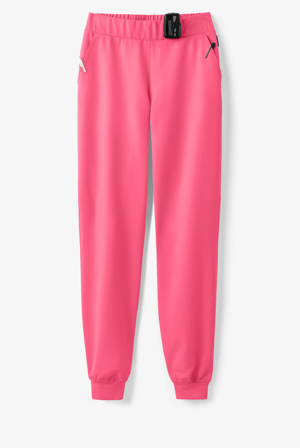 MOVEMENT by Butter-Soft Vega Women's 5-Pocket Flat Front Jogger STRETCH Scrub Pants - Tall - Rose Dusk - 5