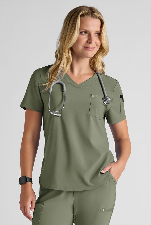 Easy STRETCH Women's Scrub Set - Olive Leaf - 5