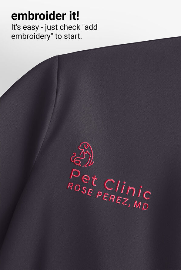 Chaqueta m&eacute;dica Med Couture Amp Knit STRETCH con cremallera y 2 bolsillos para mujer - Pewter - 7