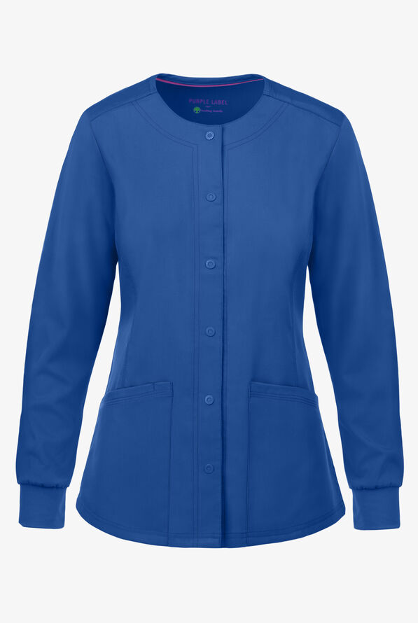 Purple Label Daisy 5063 Snap Front Scrub Jacket, Healing ...