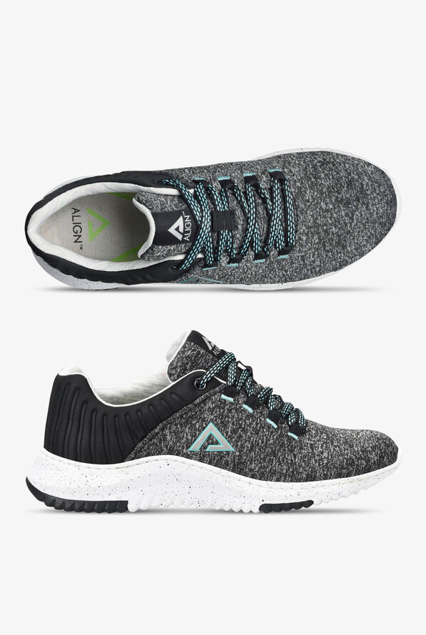  Align&trade; Women's Elin Black/ Grey Athletic Lace Up Nursing Shoes - null - 1