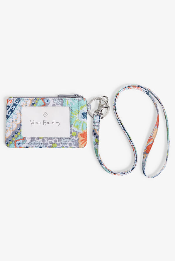 Vera Bradley ReActive Citrus Paisley Women's Zip ID Lanyard - null - 1