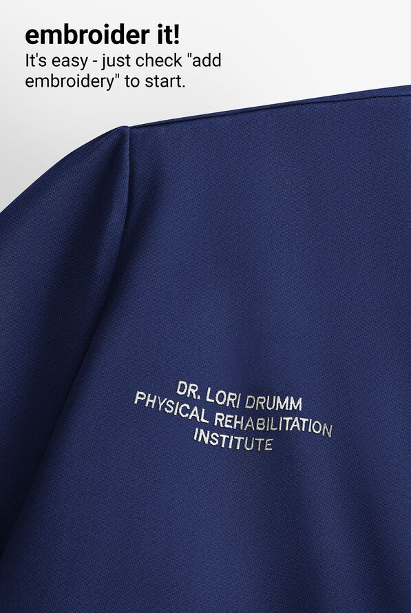 Wink Layers Women's 1-Pocket STRETCH Quarter Zip Mock Neck Knit Underscrub - Navy - 5