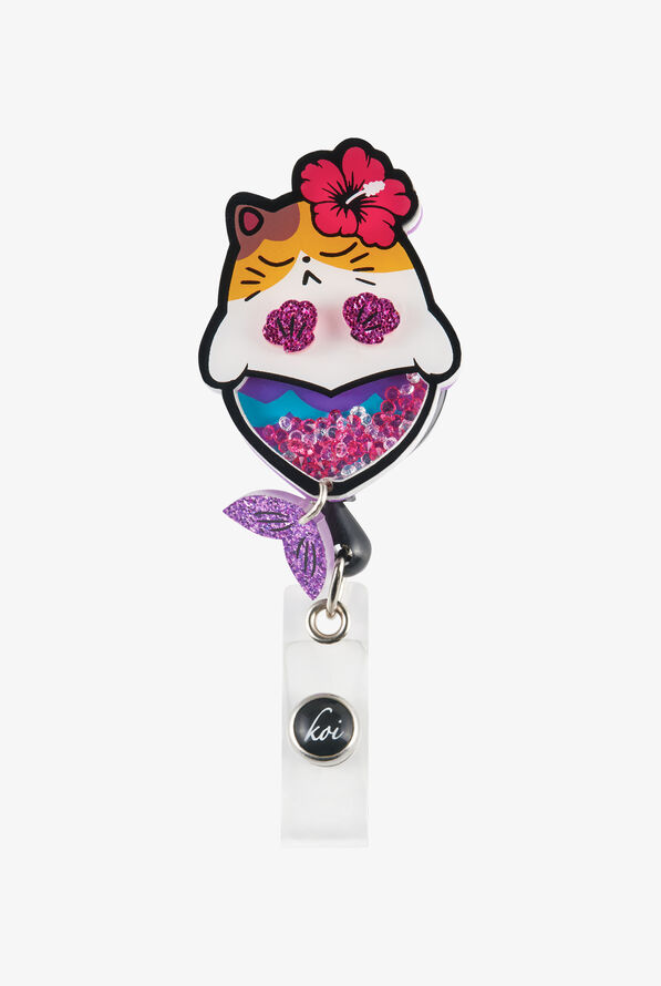 Koi Meowmaid Shaker ID Badge Holder - null - 1