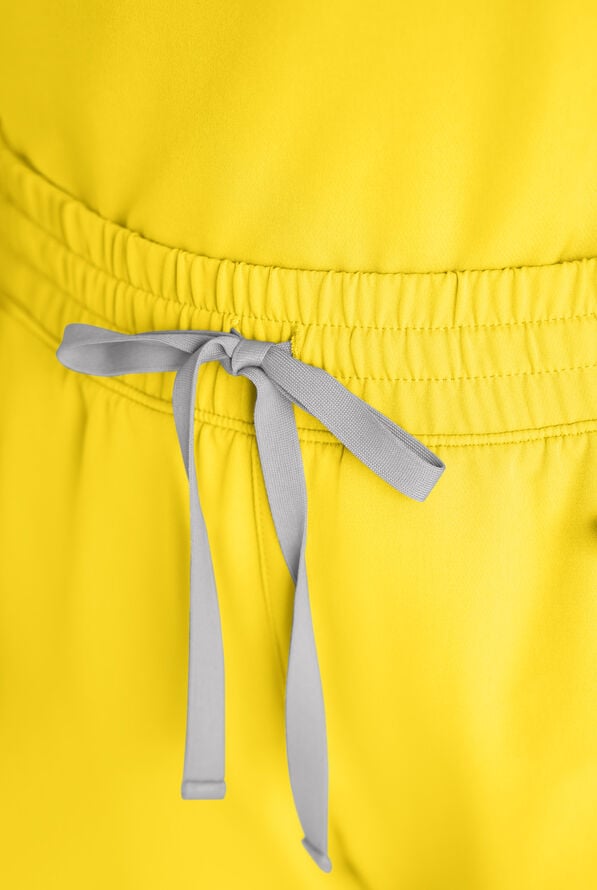 ReSurge Topaz Women's 11-Pocket Drawstring Scrub Pants - Vibrant Yellow - 6