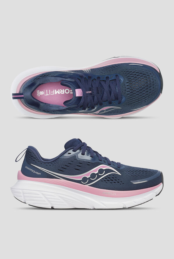 Zapatillas deportivas Saucony Guide 18 Navy/ Orchid con cordones para mujer - null - 1