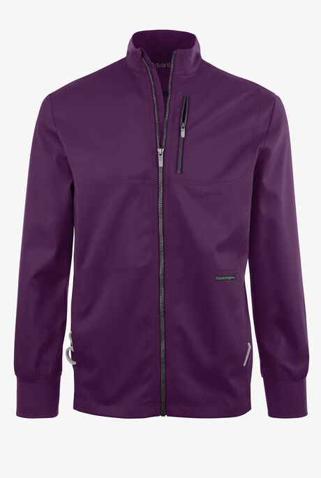 Advantage STRETCH Men's 4-Pocket Zip Front Warm-Up Scrub Jacket