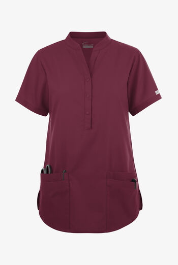 Butter-Soft Originals Women's 6-Pocket Mandarin Collar Scrub Top