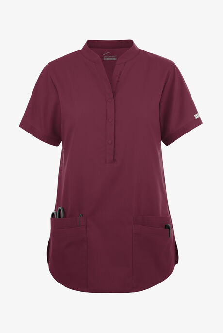 Butter-Soft Originals Women's 6-Pocket Mandarin Collar Scrub Top