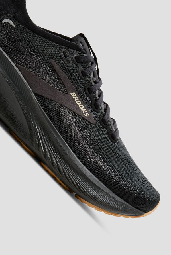 Brooks Men's Adrenaline GTS 25 Black/Biscuit Athletic Lace Up Shoes - null - 3