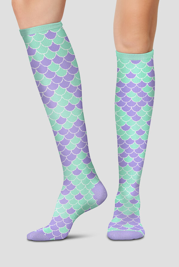 Cherokee Shimmer and Shine Women's 10-15 mmHg Wide Light Compression Socks - null - 1