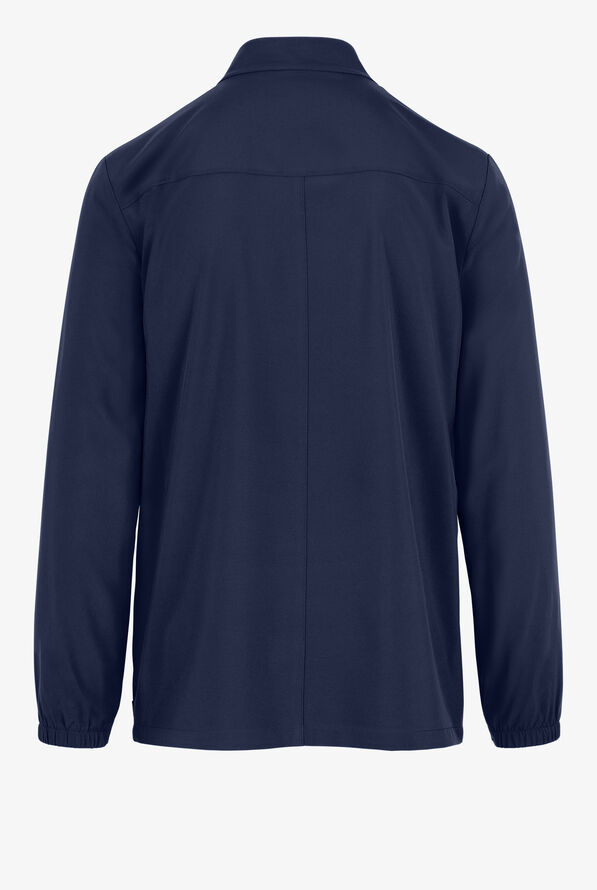 Dickies EDS Essentials Men's 3-Pocket STRETCH Zip Front Scrub Jacket - Navy - 4