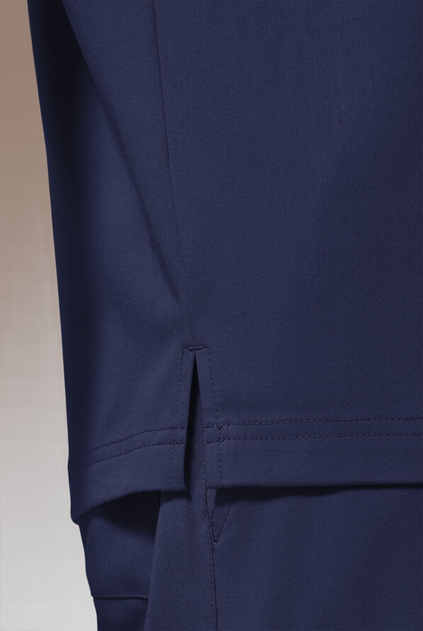 Hypothesis (RED) Omni V Men's 1-Pocket Tuck In V-Neck Scrub Top - Navy - 6