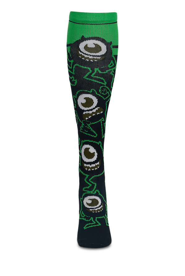 Cherokee Tooniforms Disney Pixar I Believe in Monsters Women's 8-15 mmHg Light Compression Socks - null - 1