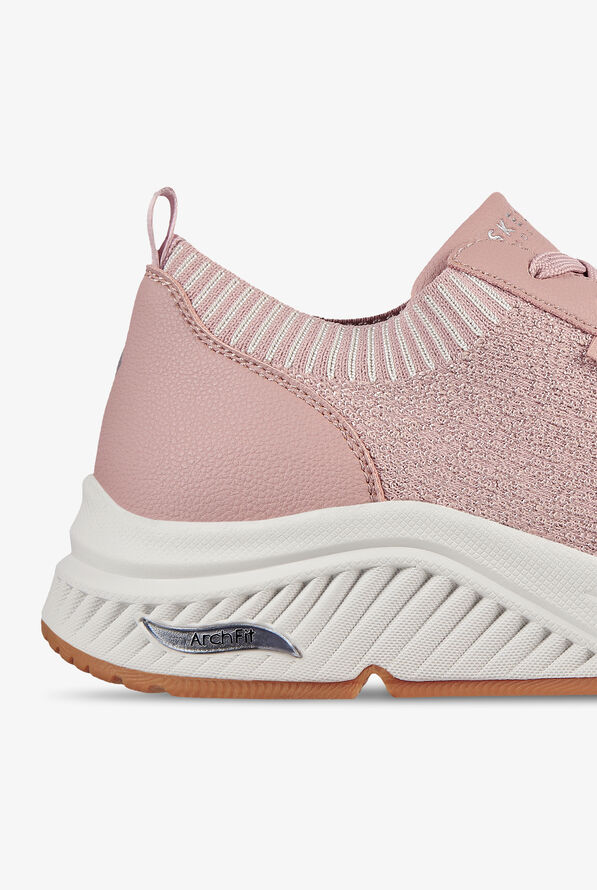 Skechers Street Women's Arch Fit S-Miles Walk On Mauve Athletic Lace Up Nursing Shoes - null - 4