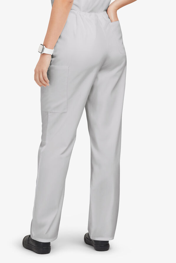 Pantal&oacute;n m&eacute;dico unisex Butter-Soft Originals con piernas rectas holgadas y 4 bolsillos - Silver - 3