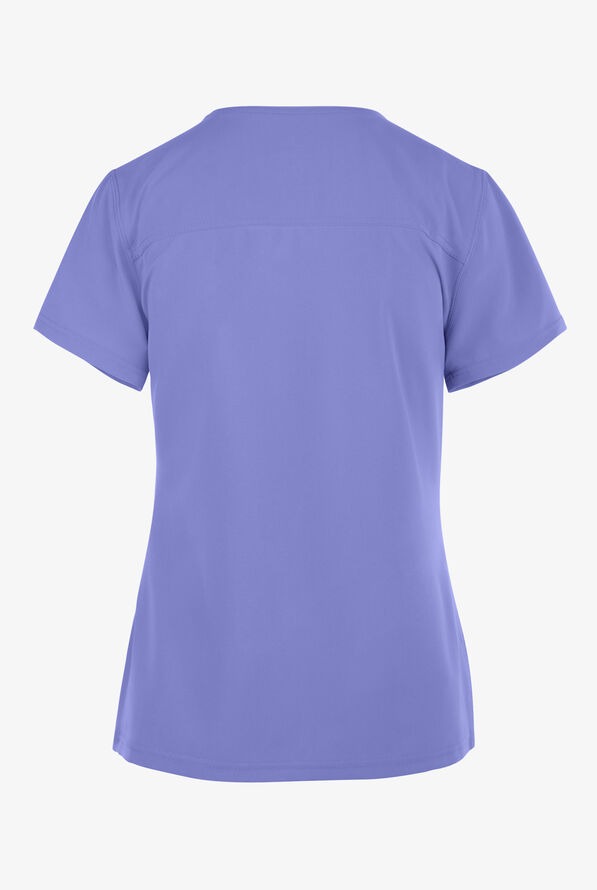 Dickies EDS NXT Women's 4-pocket V-Neck Scrub Top - Ceil Blue - 2