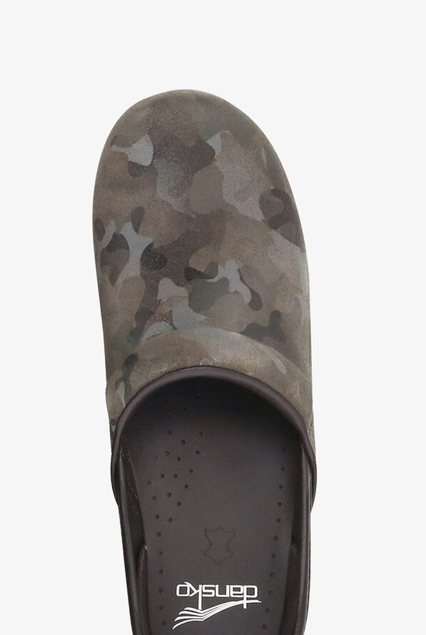 Dansko Women's Professional Camo Suede Nursing Clogs - null - 2