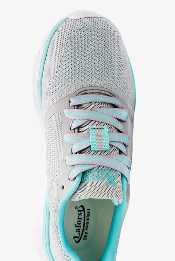 LaForst Extreme Comfort Beat Mint Heart Athletic Shoes, Nursing Shoes