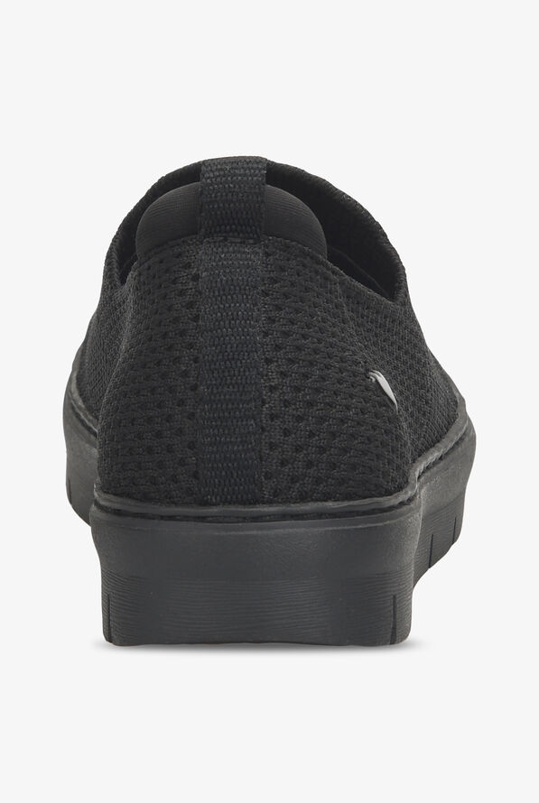 Nurse Mates Women's Adela II Black Woven Slip On Nursing Shoes - Black - 5