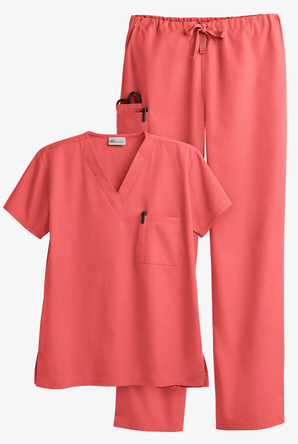 UA Best Buy Scrubs Unisex Scrub Set - Melon - 1