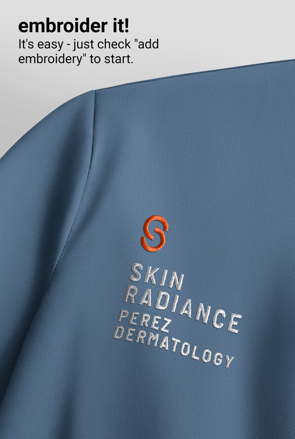 Dickies Forge Women's 2-Pocket V-Neck Scrub Top - Vintage Blue - 5