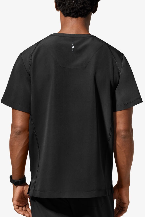 Camisa m&eacute;dica Healing Hands 360 Steven STRETCH con cuello en V y 3 bolsillos para hombre - Black - 3