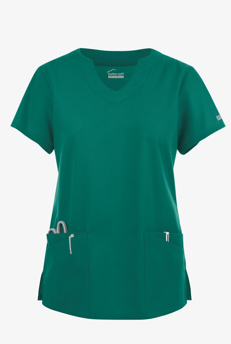 Butter-Soft Originals Women's 6-Pocket Scallop Neck Scrub Top