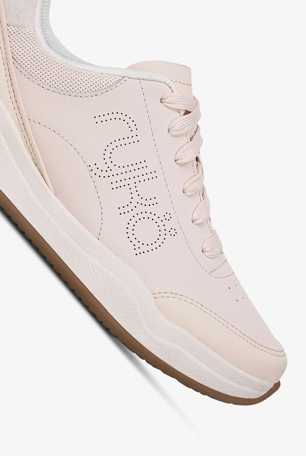 Zapatillas deportivas de enfermería Ryka Courtside Shell Beige Leather con cordones para mujer - null - 3