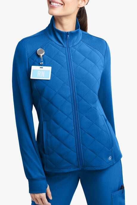 Tafford Active STRETCH Keira Women's 2-Pocket Quilted Long Sleeve Jacket