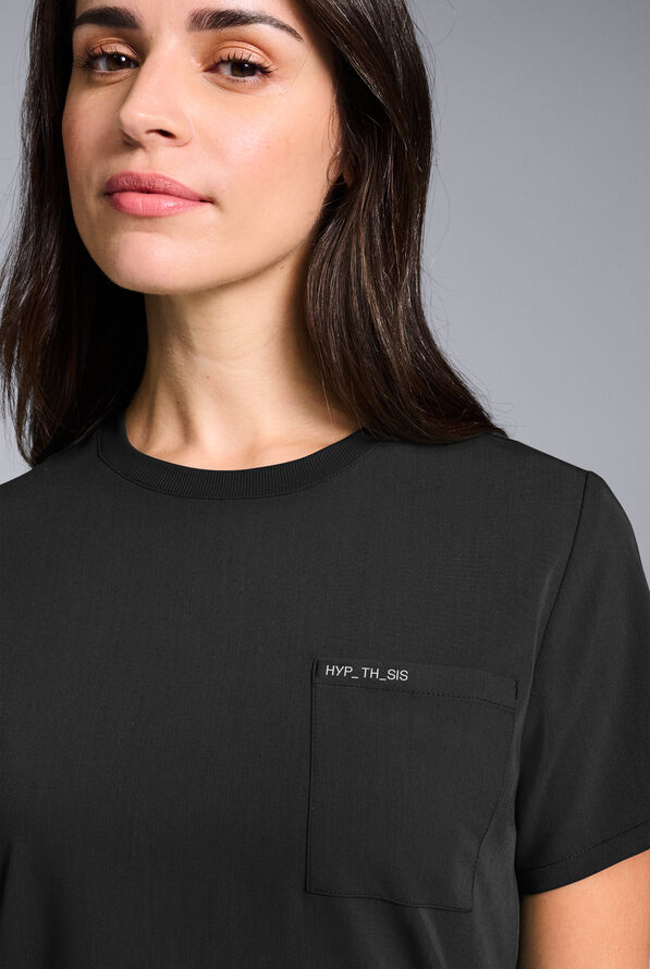 Hypothesis Women's Crew Neck & Jogger Scrub Set - Jet Black - 5
