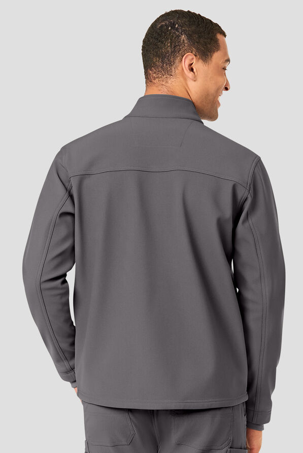 Carhartt Force Rugged Flex Men's 3-Pocket Bonded Fleece Scrub Jacket - Pewter - 3