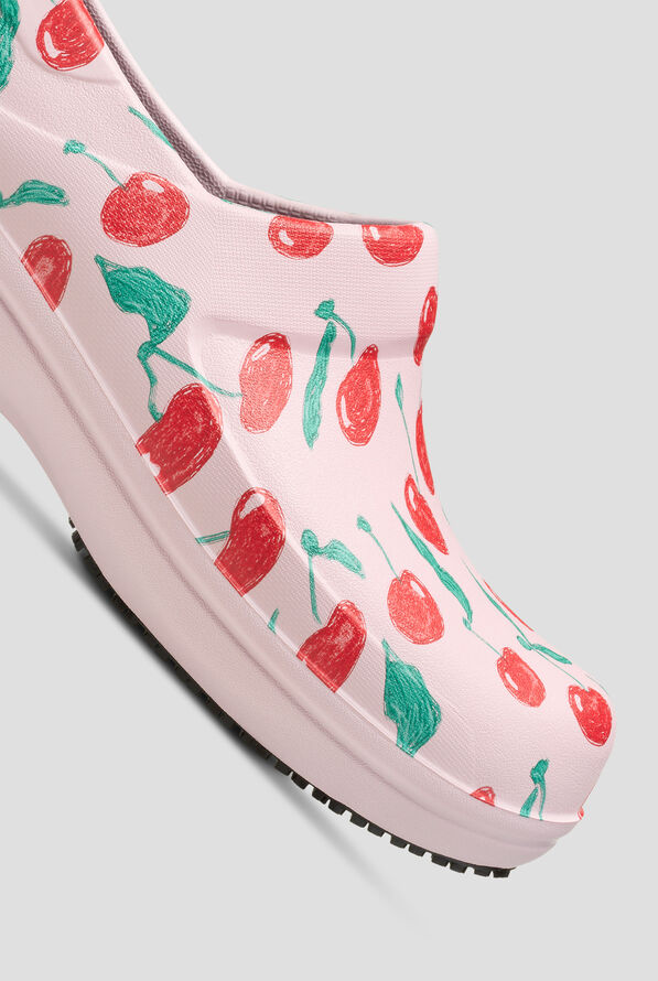 Zuecos estampados antideslizantes Crocs™ Neria Pro II LiteRide Cherry para mujer - null - 3