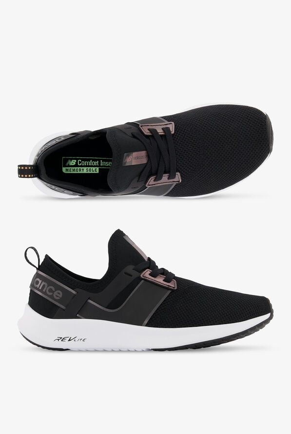 New Balance Women's Nergize Sport Lux Black Athletic Lace Up Shoes - null - 1