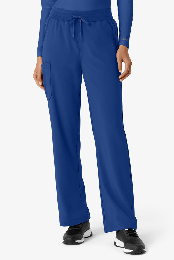 Carhartt Cross-Flex Force Boot Cut Women's 6-Pocket STRETCH Convertible Drawstring Cargo Scrub Pants - Royal - 1