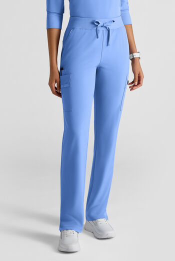 WhisperLite YARA Women's 10-Pocket STRETCH Cargo Straight Leg Scrub Pants
