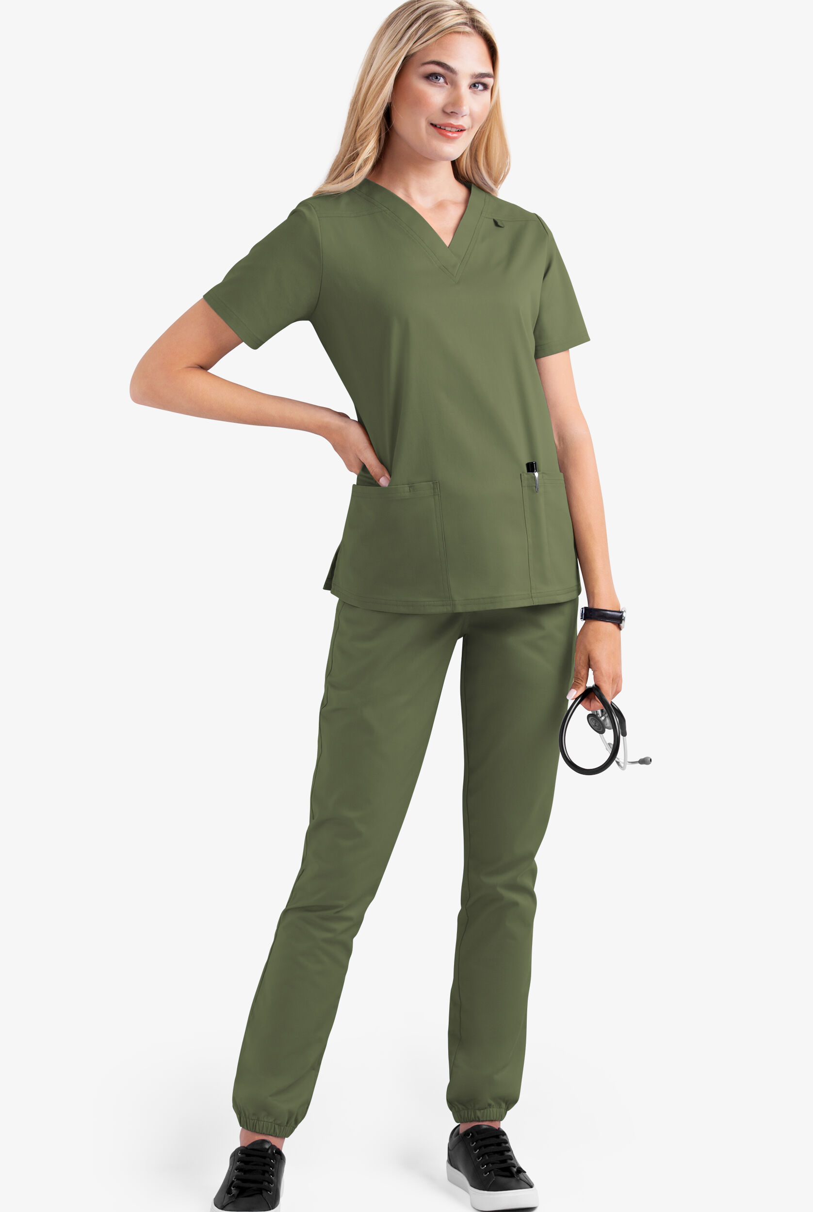 UA Butter-Soft STRETCH V-Neck Scrub Top 