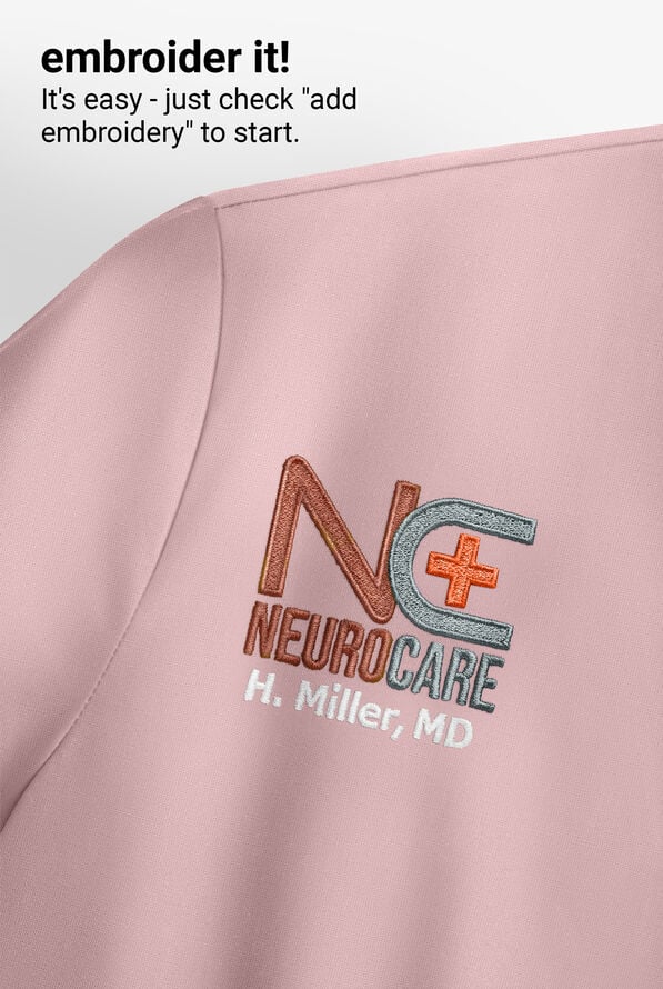 Blusa m&eacute;dica MOVEMENT by Butter-Soft Antares STRETCH con cuello en V y 6 bolsillos para mujer - Mauve Shadow - 9