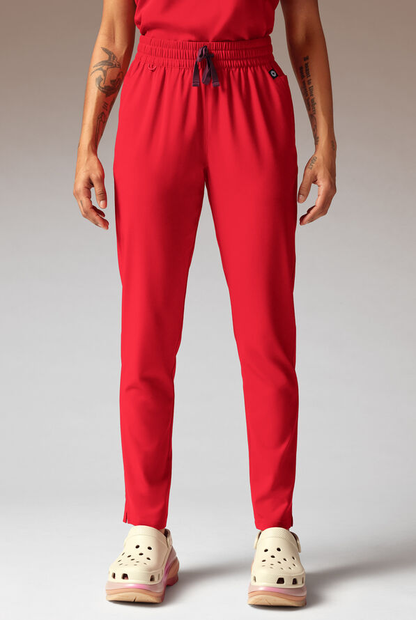 Hypothesis A-D All Duty Women’s 6-Pocket Slim Straight-Leg Scrub Pant - Hemoglobin - 1